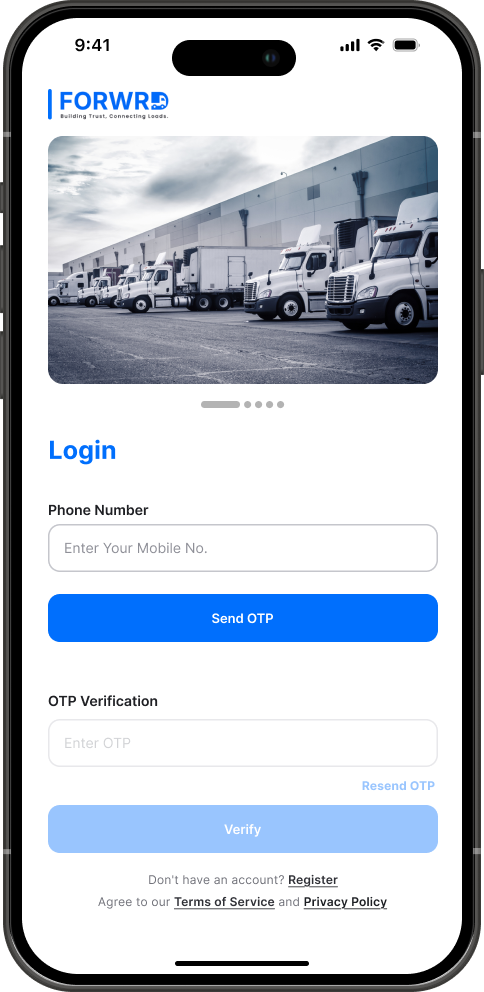 FORWRD App Screenshot 1